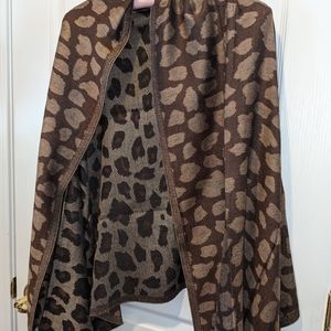 Talbots scarf with animal print